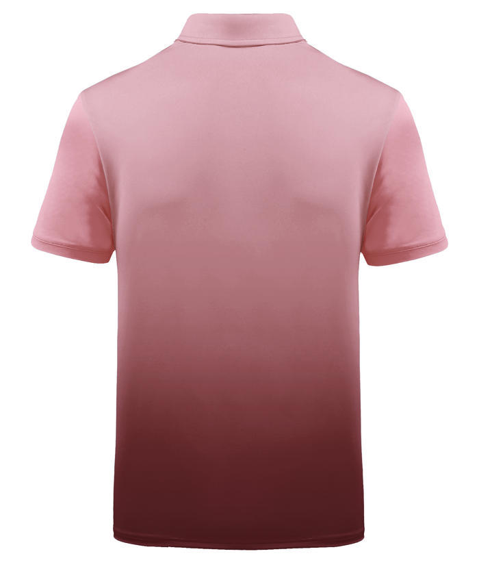 ZITY Men's Summer Dri Fit Gradient Golf Polo Shirt-CFMPO00034