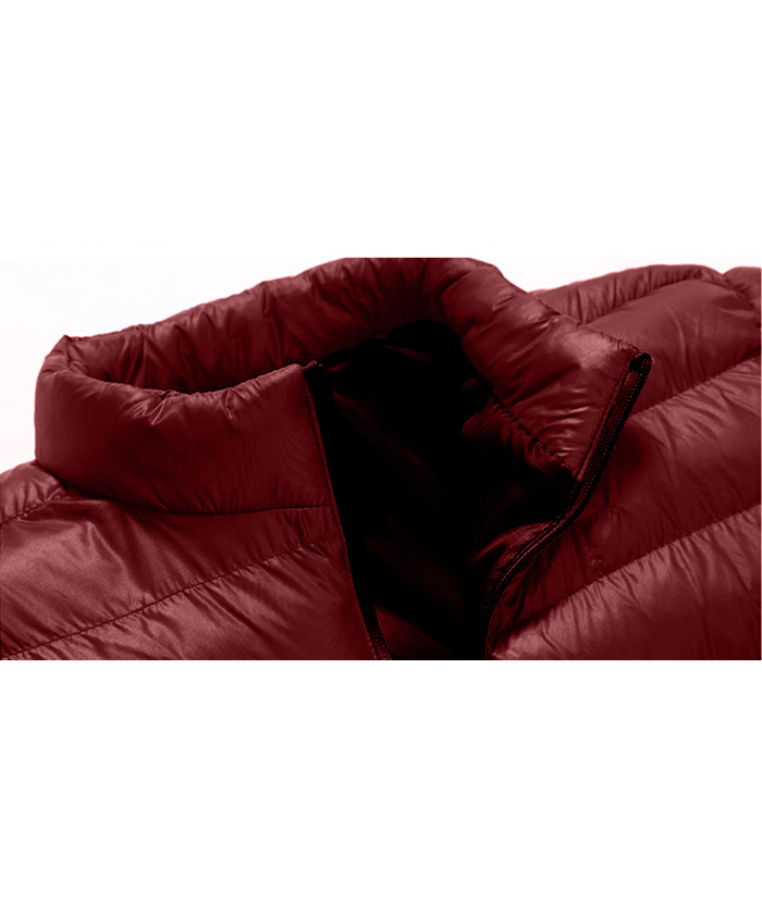 ZITY Men's Full Zipper Long Sleeve Sports Puffer Jacket- DUMCO05567