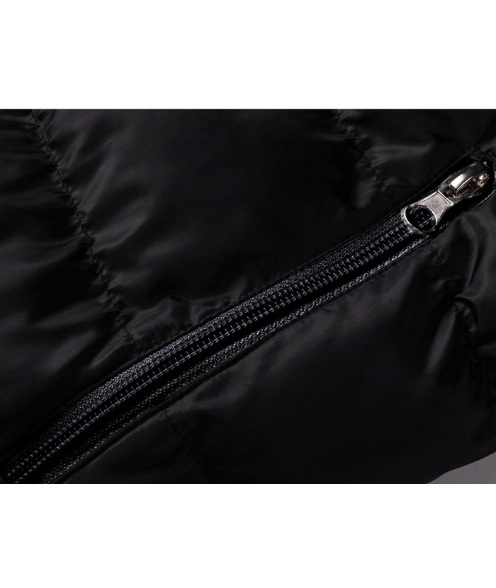 ZITY Men's Full Zipper Stand Collar Puffer Jacket- DUMFC05559