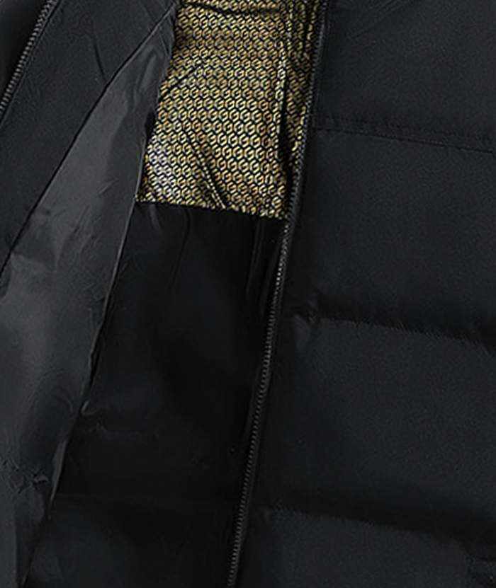 ZITY Men's Casual Full Zip Up Stand Collar Puffer Jacket- DUMFC05561