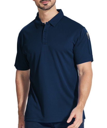 3 Pack Men's Button Up Dri Fit Sports Polo Shirt-CZUHE00101