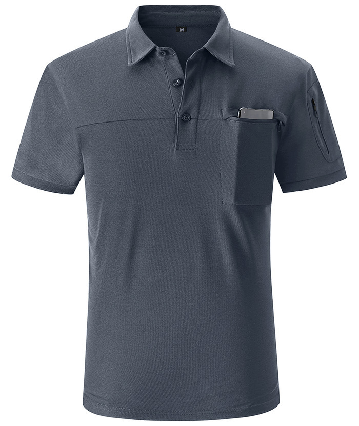 ZITY Men's Slim Fit Side Pocket Polo Shirt-APOH700020