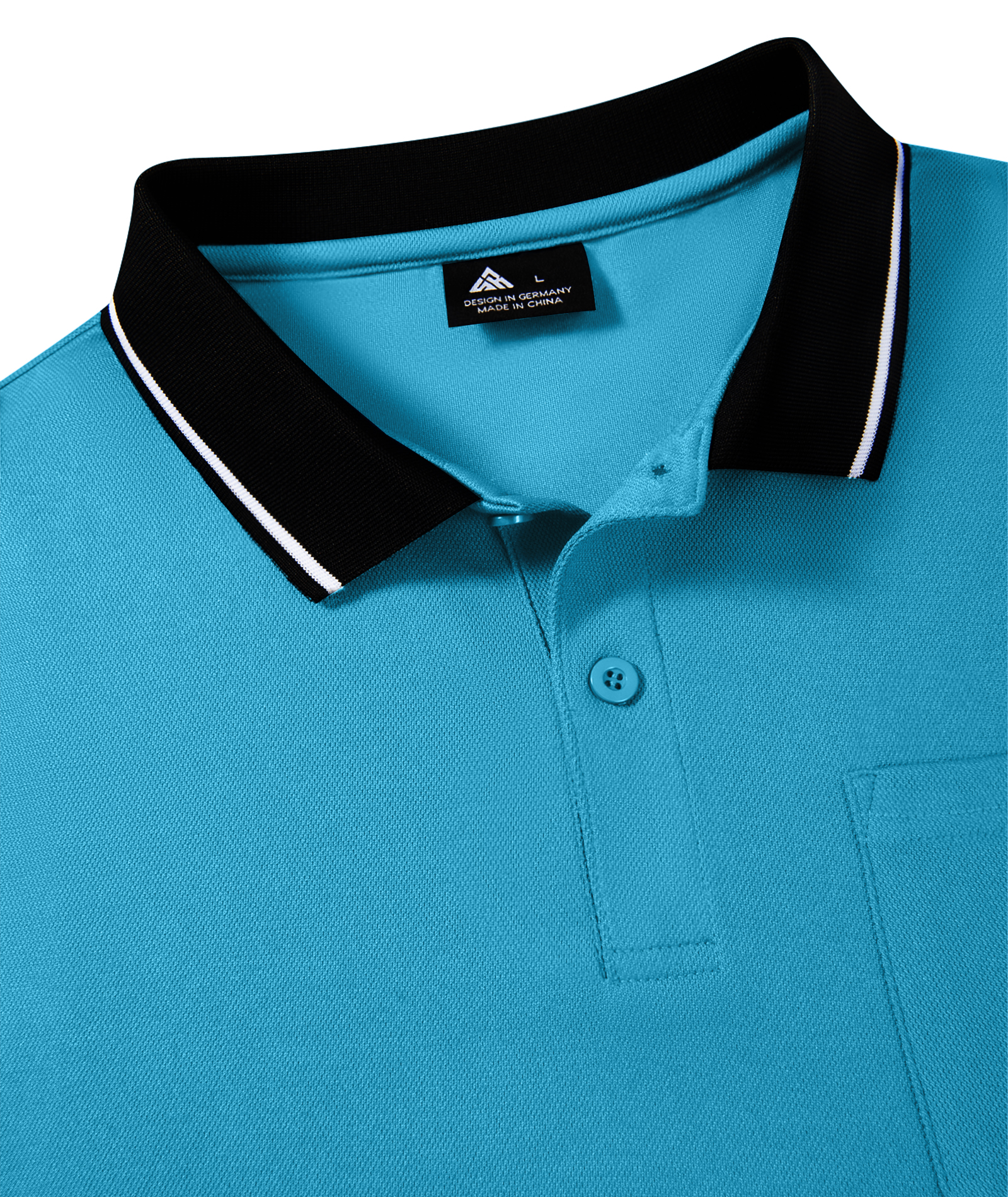 ZITY Men's Contrast Collar Slim Fit Polo Shirt-CUMPO05144