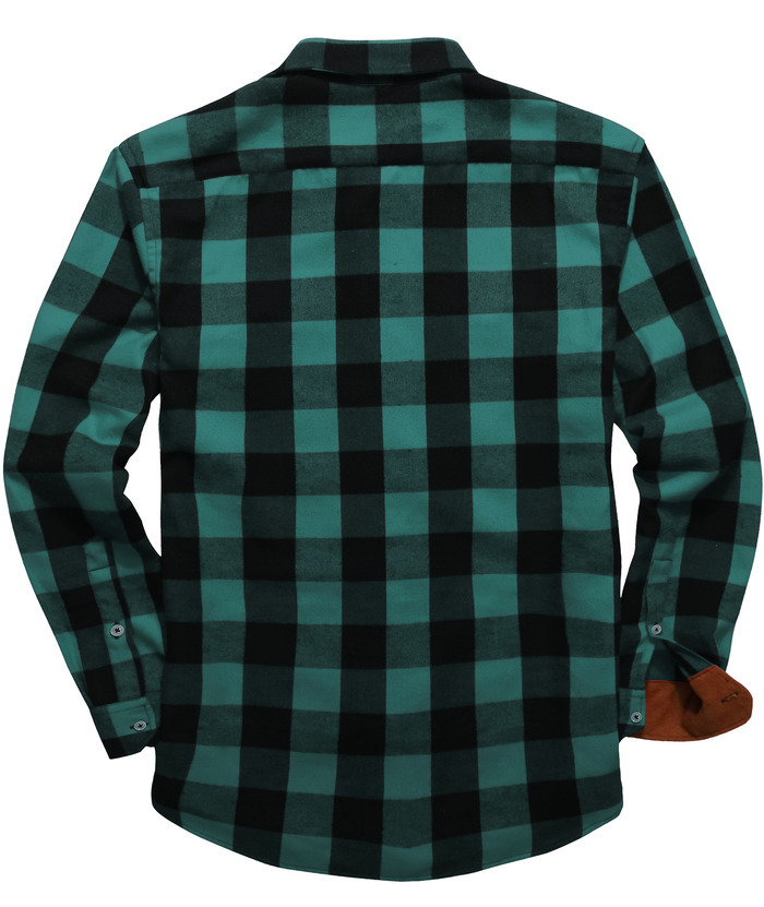ZITY Men's Plaid Button Up Shirt with Flap Pocket Spring Fall Top-ZPK006565 | Zitysports