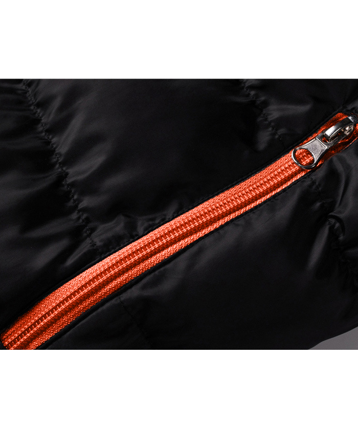 ZITY Men's Full Zipper Stand Collar Puffer Jacket- DUMFC05559