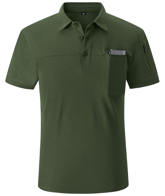 ZITY Men's Slim Fit Side Pocket Polo Shirt-APOH700020