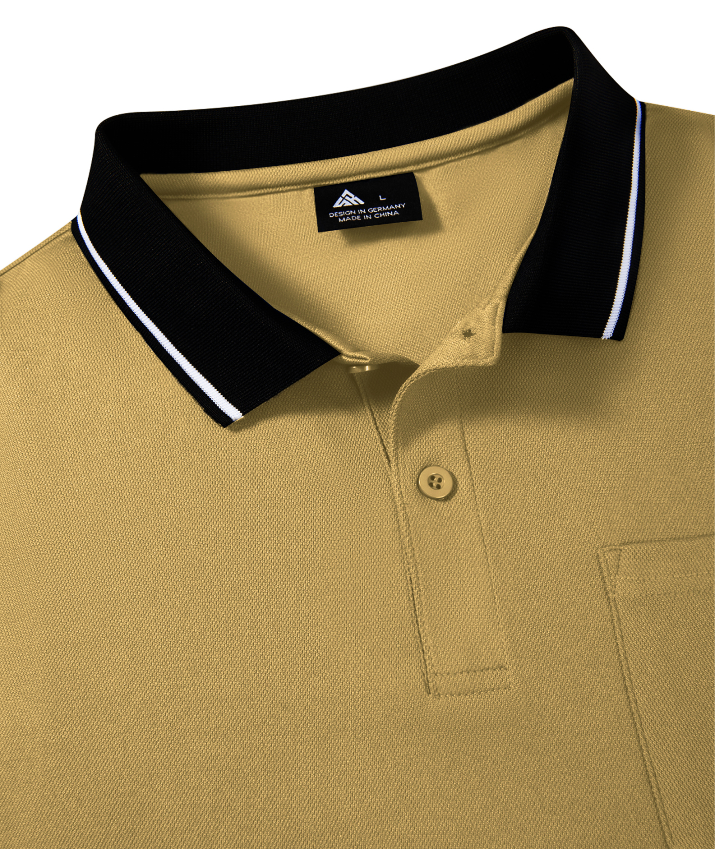 ZITY Men's Contrast Collar Slim Fit Polo Shirt-CUMPO05144