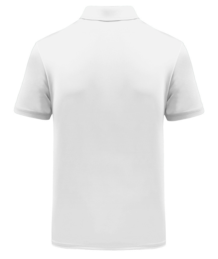 Men's White Ethnic Prints Golf Polo Shirt