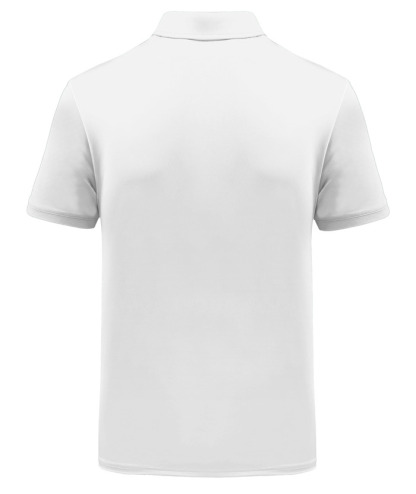 Men's White Ethnic Prints Golf Polo Shirt