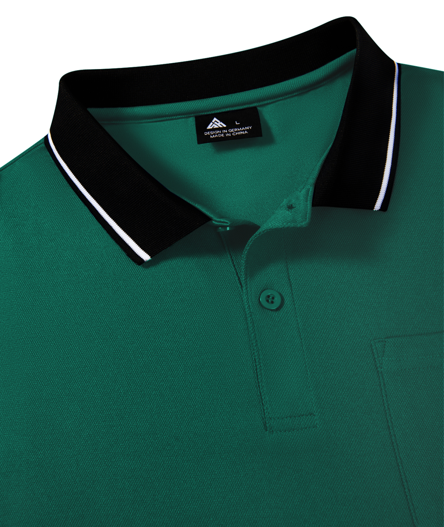 ZITY Men's Contrast Collar Slim Fit Polo Shirt-CUMPO05144