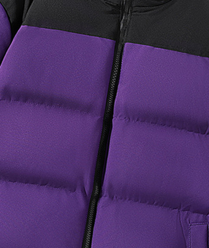 ZITY Men's Casual Full Zip Up Stand Collar Puffer Jacket- DUMFC05561