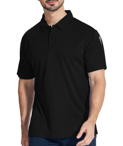 3 Pack Men's Button Up Dri Fit Sports Polo Shirt-CZUHE00101
