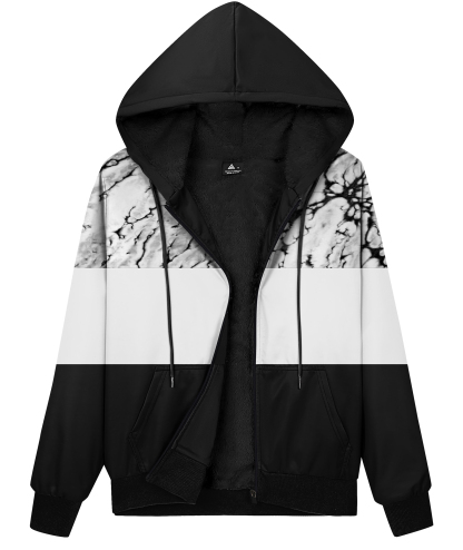 ZITY Women's Zip Up Thick Sherpa Lined Fleece Hoodie-CUWFH01530