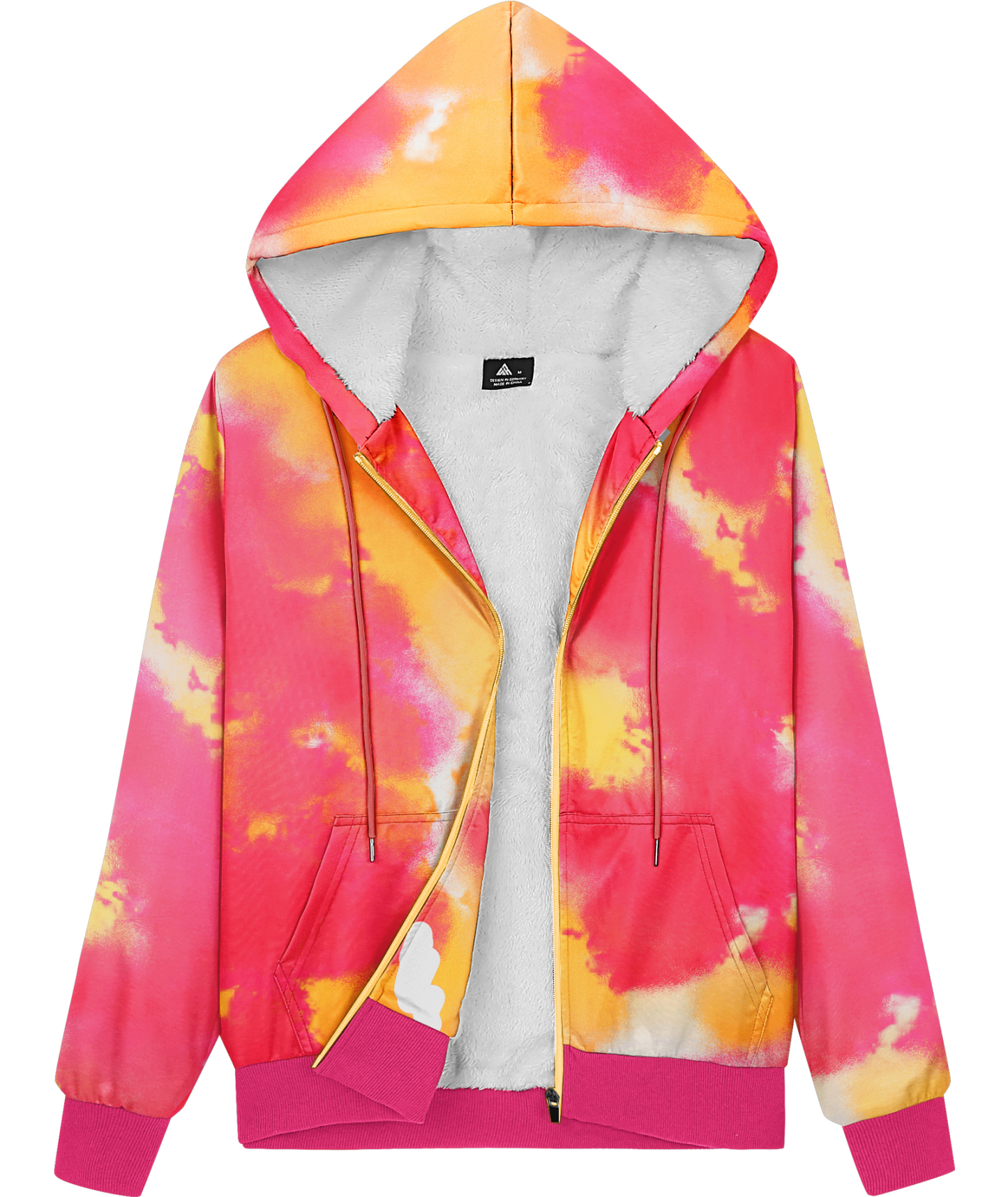 ZITY Women's Long Sleeve Full Zipper Warm Fleece Hoodie-CUWFH01515