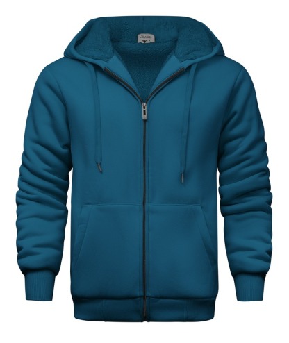 Men's Saxony Zip-Up Fleece Lined Essential Hoodie Jacket | Zitysports