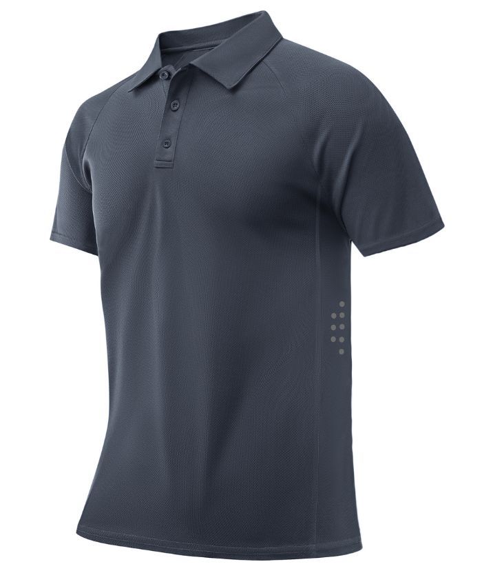 ZITY Men's Button Up Slim Fit Golf Polo Shirt-CUMPO05193