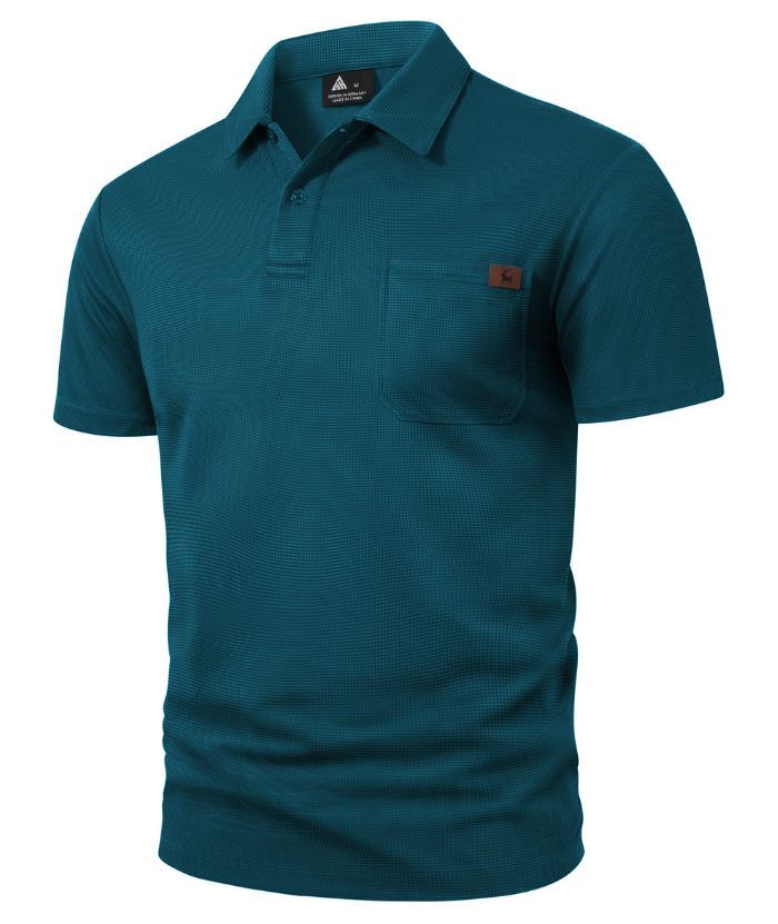 ZITY Men's Chest Pocket Dri Fit Polo Shirt-CUMPO05759