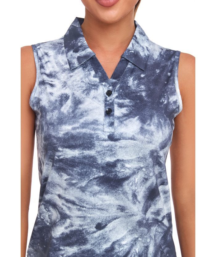 ZITY Women's Dri Fit Sleeveless Golf Polo Shirt-CUWBP02218