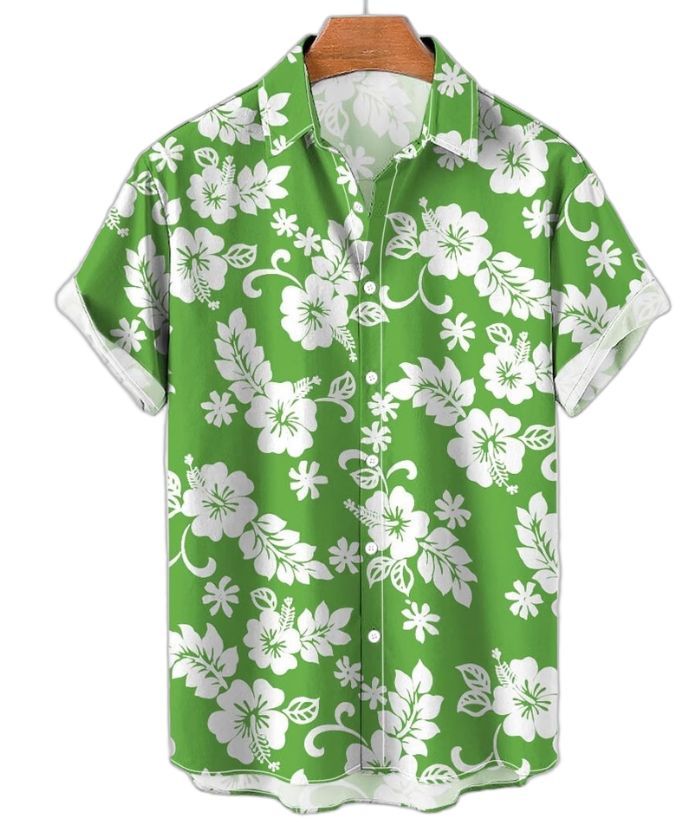 ZITY Men's Large Size Stretch Printed Shirt
