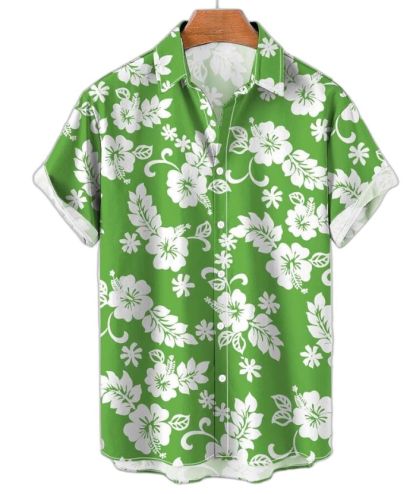 ZITY Men's Large Size Stretch Printed Shirt