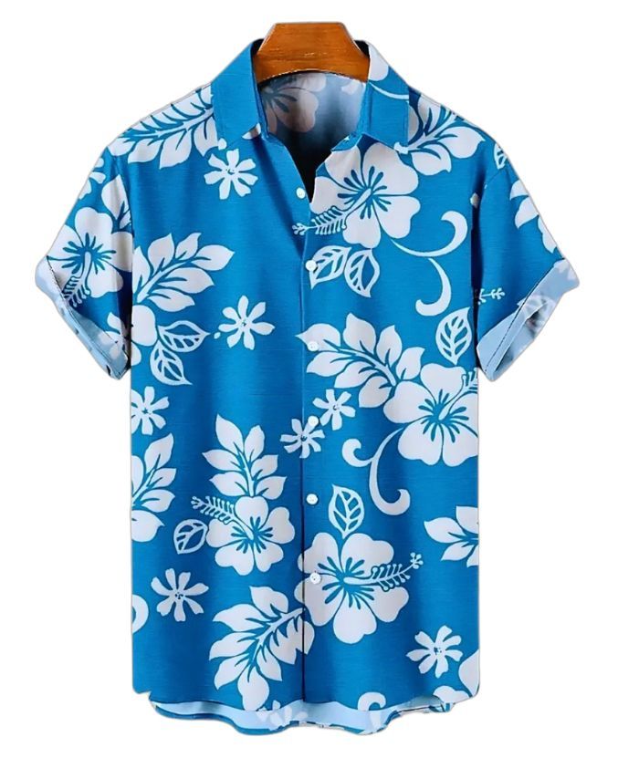 ZITY Men's Floral Print Casual Shirt