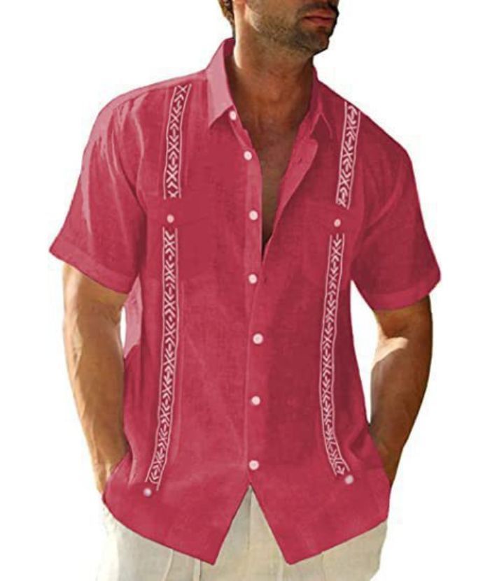 ZITY Men's Summer Button Up Casual Shirt