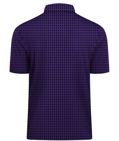 ZITY Men's Button Up Dri Fit Printed Polo Shirt-CUMPO05527