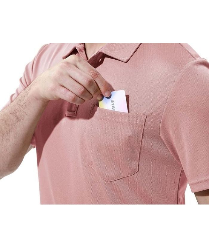 ZITY Men's Button Up Quick Dri Casual Polo Shirt-CEMPO03494