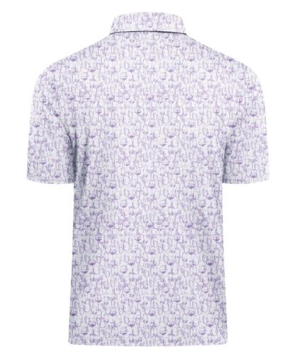 ZITY Men's Button Up Slim Fit Printed Polo Shirt-CUMPO05195