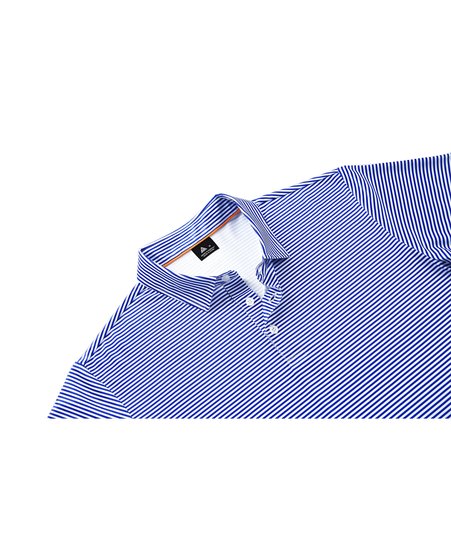 ZITY Men's Button Up Dri Fit Strip Polo Shirt-TUMPO00062