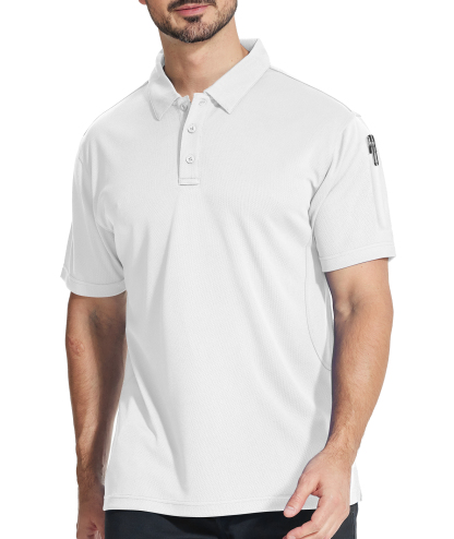 ZITY Men's Slim Fit Button Up Golf Polo Shirt-CUMPO03930