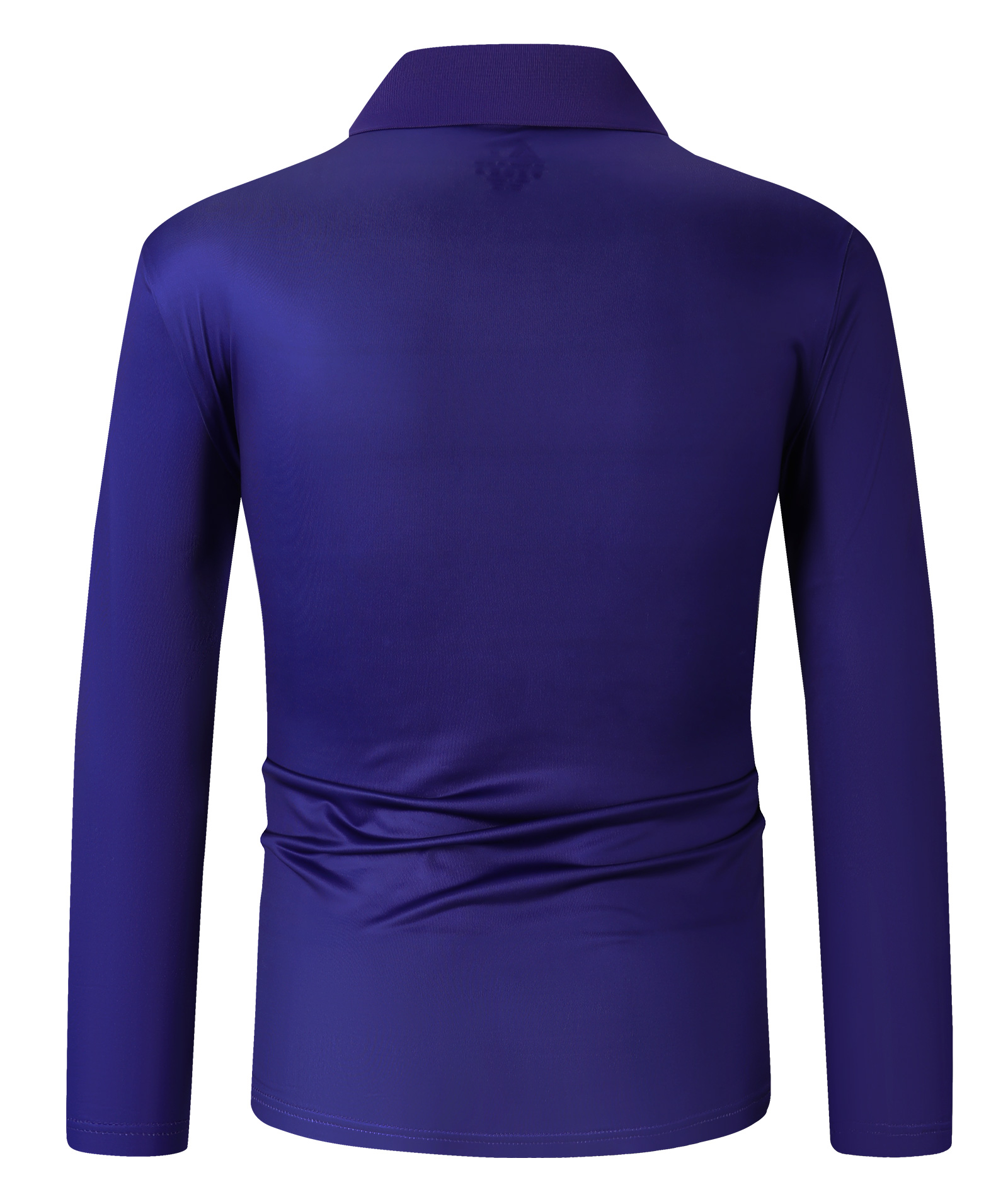 ZITY Men's Long Sleeve Dri Fit Striped Polo Shirt-CFMLP00011