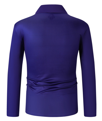 ZITY Men's Long Sleeve Dri Fit Striped Polo Shirt-CFMLP00011