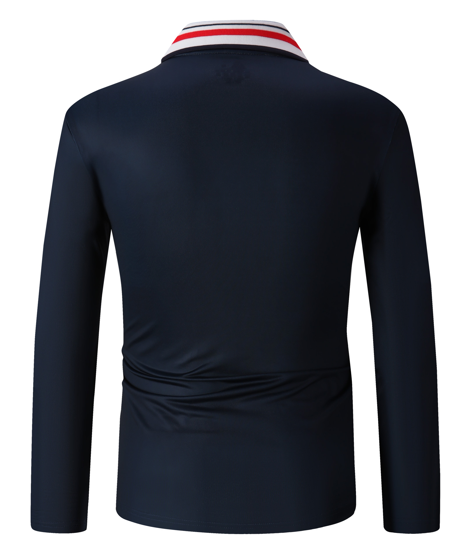 ZITY Men's Button Up Dri Fit Long Sleeve Polo Shirt-CFMLP00012