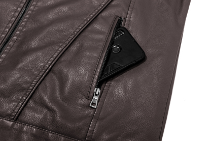 ZITY Men's Full Zipper Regular Fit Leather Jacket-ZPK007130