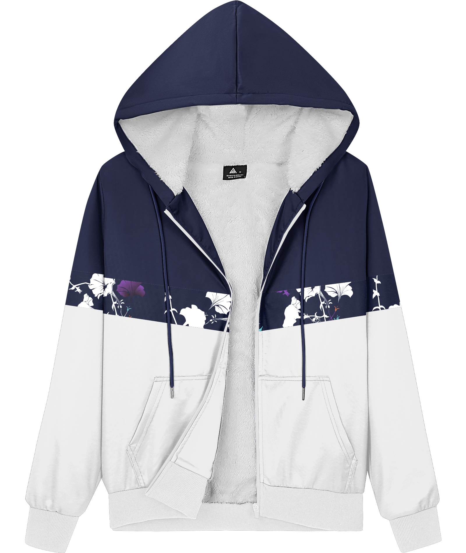 ZITY Women's Long Sleeve Drawstring Casual Fleece Hoodie-CUWFH01518