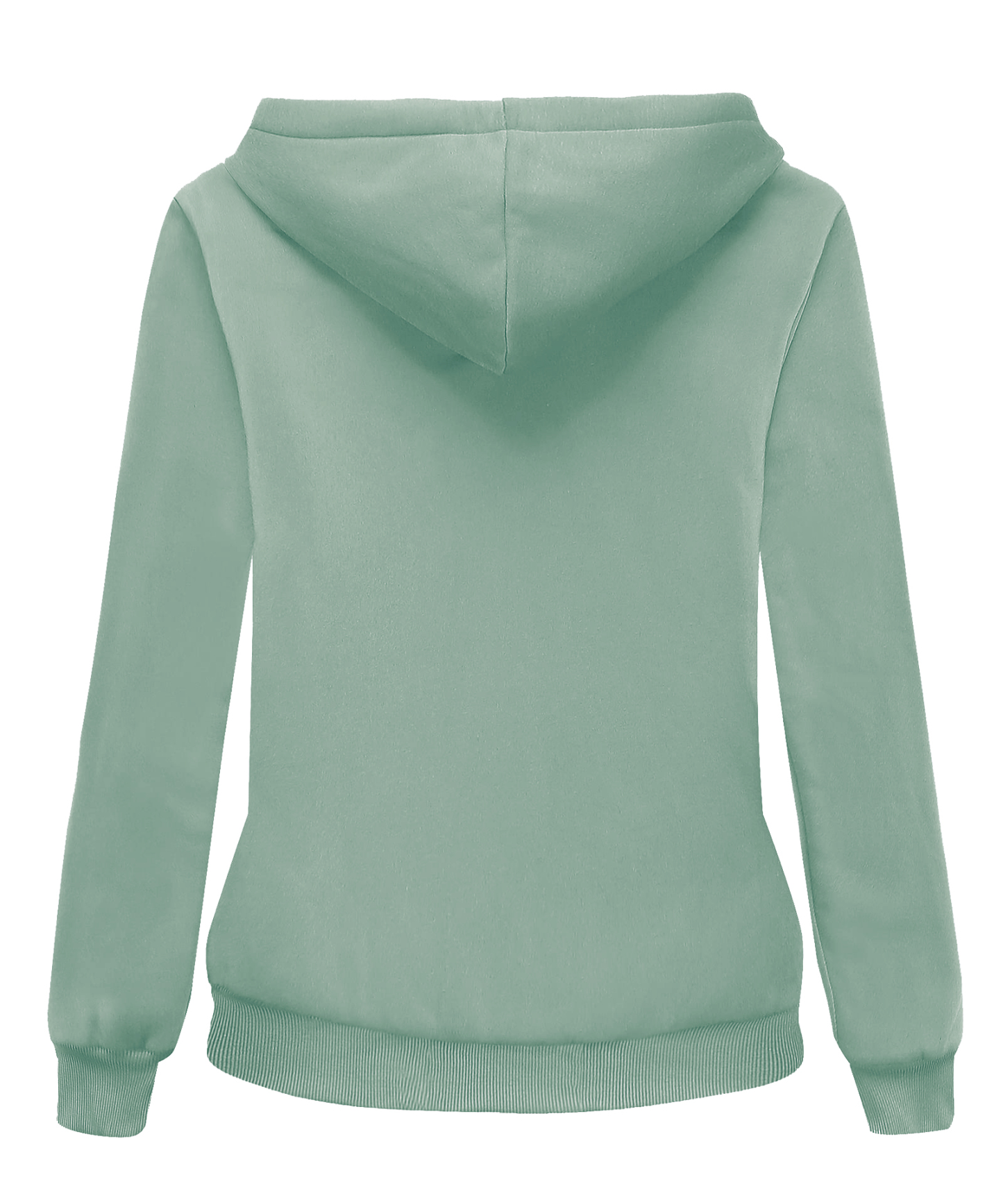 ZITY Women's Long Sleeve Solid Color Fleece Hoodie-ASJH700006