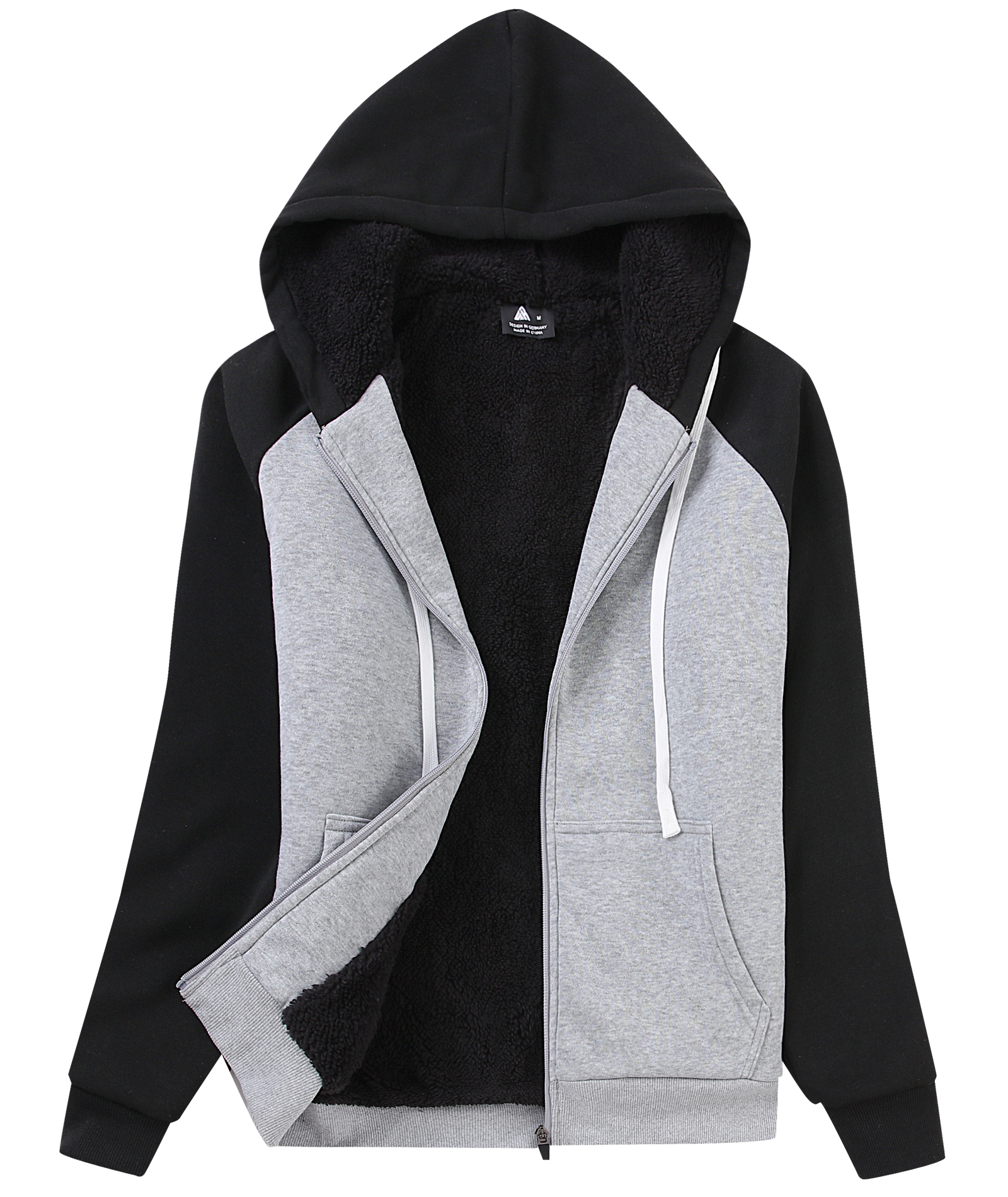 ZITY Women's Winter Sherpa Lined Fleece Hoodie-CFWWT00006