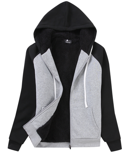 ZITY Women's Winter Sherpa Lined Fleece Hoodie-CFWWT00006