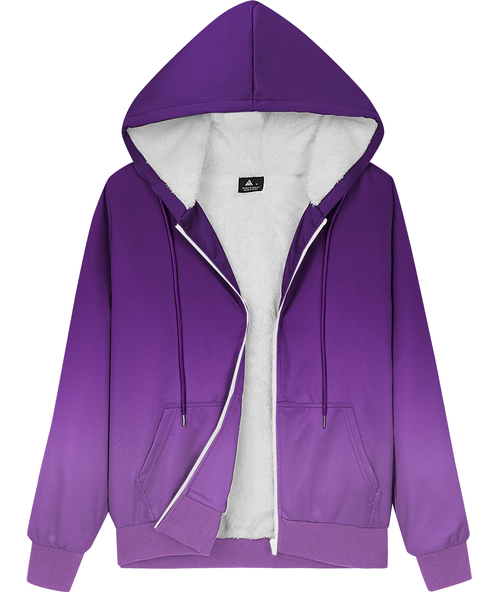 ZITY Women's Regular Fit Long Sleeve Fleece Hoodie-CUWFH01078