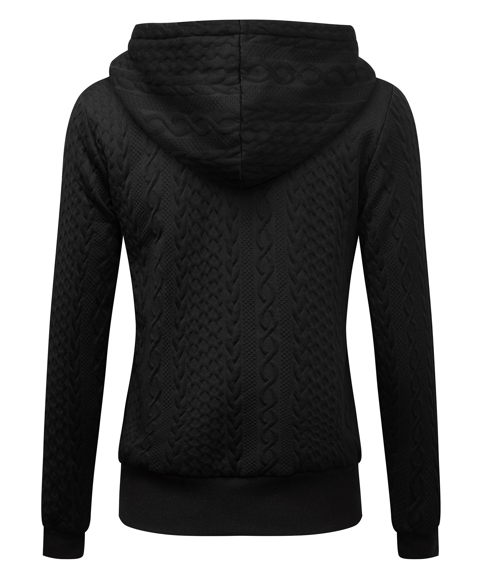 ZITY Women's Full Zipper Warm Stylish Outdoor Fleece Hoodie-CUWFH02455