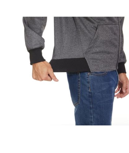 ZITY Men's Full Zipper Solid Color Casual Hoodie-CFMWY00025