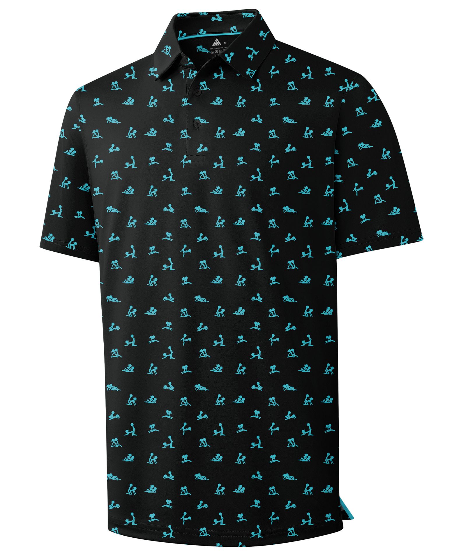 ZITY Men’s Paint Splatter Regular Fit Short Sleeve Polo Shirt Casual Summer Top-CUMPO06186