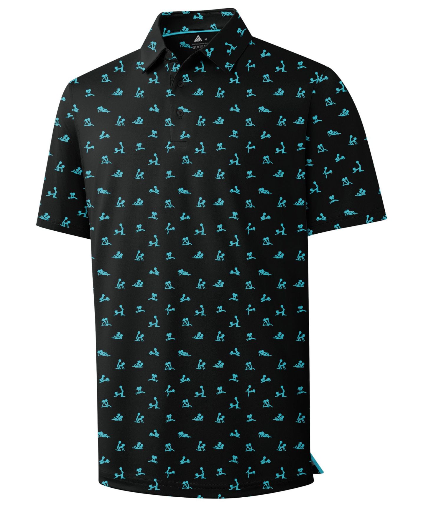 ZITY Men’s Paint Splatter Regular Fit Short Sleeve Polo Shirt Casual Summer Top-CUMPO06186