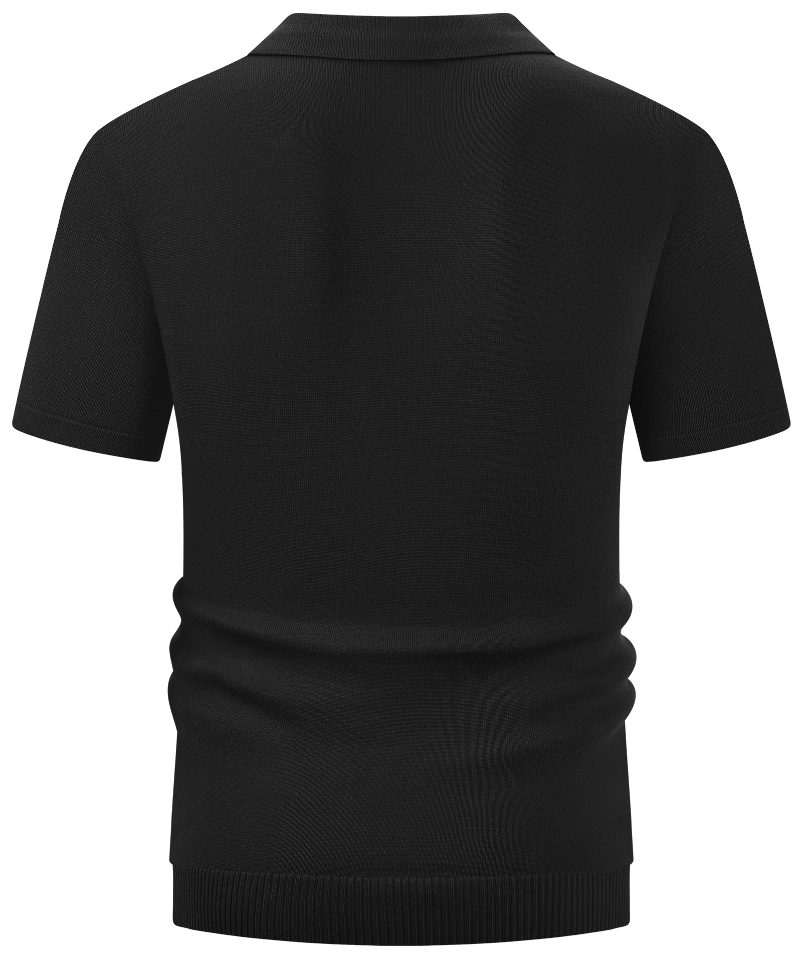 ZITY Men's Knit Short Sleeve Vintage Summer Casual Dry Fit Polo Shirt-CUMPO01703 | Zitysports