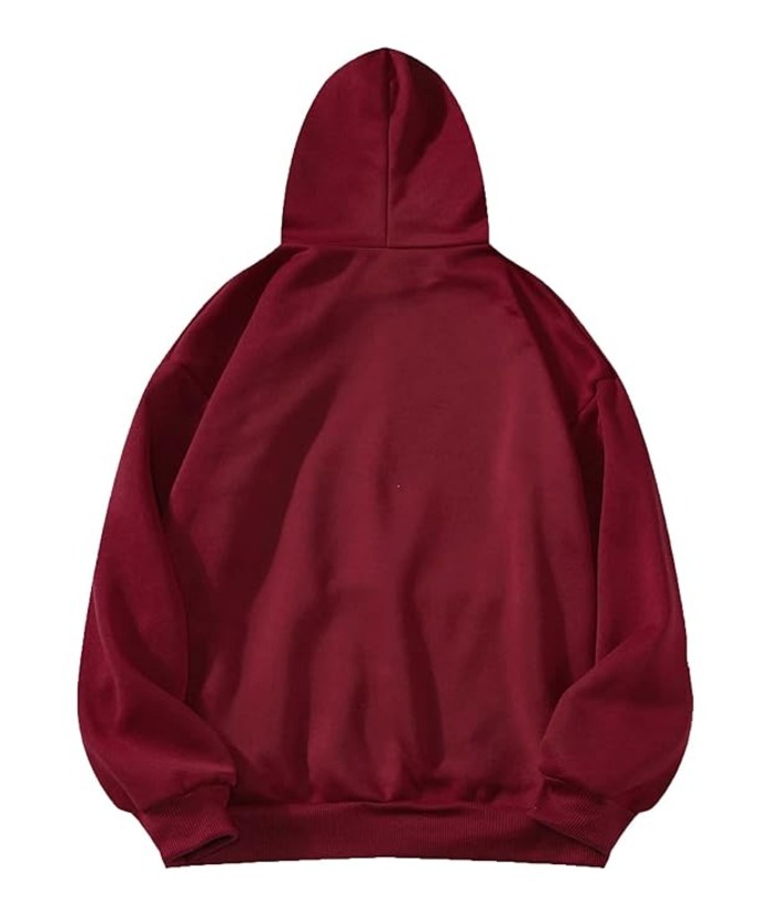 ZITY Men's Causal Solid Color Oversized Hoodie-ZPK010406|Zitysports
