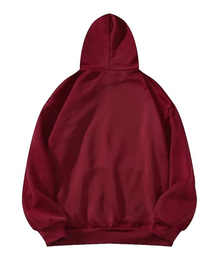 ZITY Men's Causal Solid Color Oversized Hoodie-ZPK010406|Zitysports