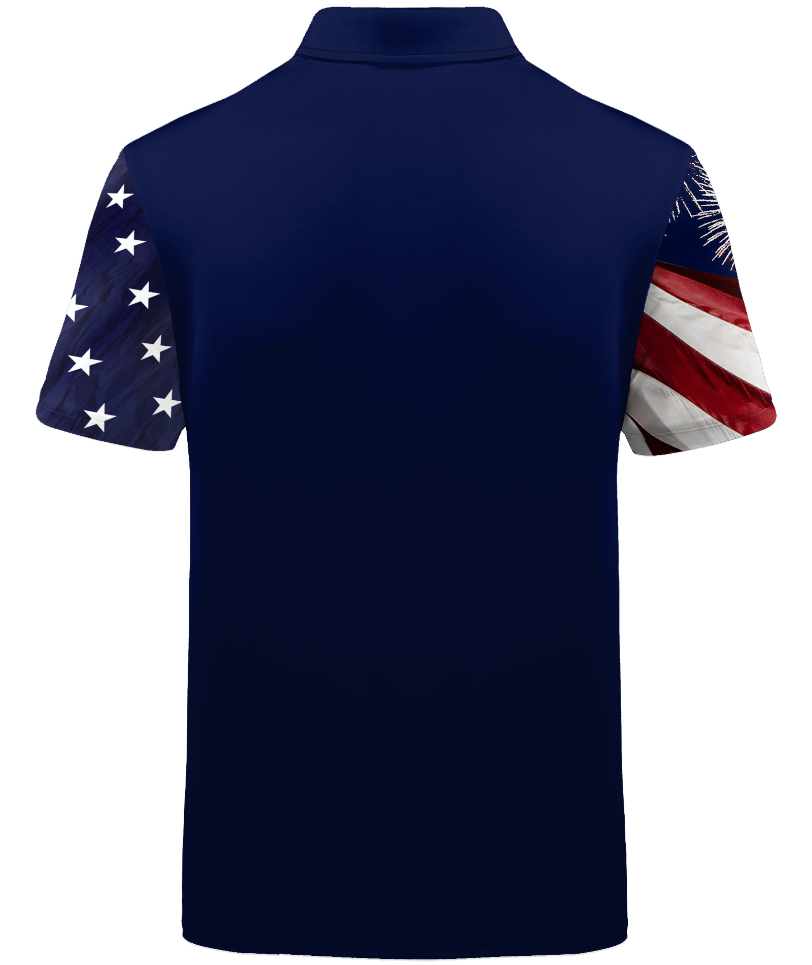 ZITY Men's American Flag Print Dri Fit Polo Shirt-CFMPO00119
