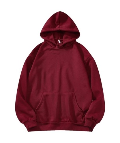 ZITY Men's Causal Solid Color Oversized Hoodie-ZPK010406|Zitysports