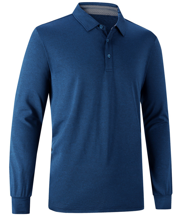 ZITY Men's 3 Button Quick Dry Long Sleeve Performance Polo Shirt-ZPK007158 | Zitysports